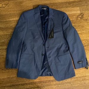Marc New York suit jacket. Blue sharkskin. New with tags.